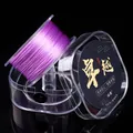 Purple flat crystal elastic cord spool in clear plastic case for DIY jewelry making - 0.8mm approx 50m/roll / Light Purple