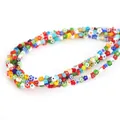 Vibrant colorful Millefiori glass flower loose beads for DIY handmade jewelry making - 45 Pieces/Pack / Mixed Style 1