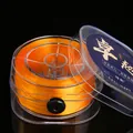 Durable bright orange flat elastic crystal thread spool for DIY jewelry and beading - 0.8mm approx 100m/roll / Gold Yellow