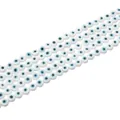 Premium flat round white glass evil eye loose beads for DIY jewelry making accessories - Solid White