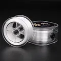 Transparent flat spandex elastic thread for DIY jewelry making and hair extensions - 0.6mm 100m / White