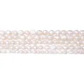 Weiße natürliche Barock-Süßwasserperlen für die handgefertigte DIY-Schmuckherstellung - 6-7mm (10 Stück/Packung) / Weiß