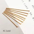 Set of 200 gold T-pins flat head pins for DIY jewelry making in KC gold finish - 24mm (ai-200 Pieces/Pack) / KC Gold