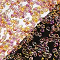 Perles en verre en forme de pétale de tulipe dégradé rose et jaune pour bijoux DIY - 50 Pcs/Paquet / Dégradé Violet-Jaune