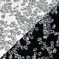 Perles en verre de pétale de tulipe bleu clair pour bijoux DIY et épingles à cheveux - 50 Pcs/Paquet / Gris Bleu Clair