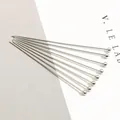Silver copper ball head pins for jewelry making and DIY crafts - White K Plated