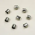 Calottes de perles en forme de tulipe argentée pour la création de bijoux DIY à la main - 6mm (12 Pièces/Paquet) / Argent