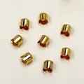 Accessoire de bijoux DIY fait main, calottes de perles dorées en forme de tulipe chic - 6mm (12 Pièces/Paquet) / Or