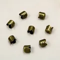 Coupelles tulipes en bronze vintage pour la fabrication de bijoux DIY à la main - 6mm (12 Pièces/Paquet) / Bronze