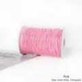 Cordón de cera coreano rosa 1mm 15m bobina para la fabricación de joyas artesanales - 1mm 15m/Paquete / Rosa