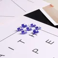 Cuentas de cristal azul facetado en forma de gota para joyería DIY - 6x12mm (10 Piezas/Paquete) / Azul Profundo Galvanizado