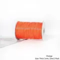 Cordón encerado naranja de 1mm para joyería DIY, carrete de 15m de hilo - 1mm 15m/Paquete / Naranja