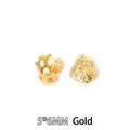 Gold alloy hollow flower bead caps 5x6mm DIY jewelry findings 200pcs per pack SKU - Openwork Flower Holder / 200 Pieces/Pack (5x6mm) / Gold