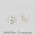 Silver 6x8mm flower bead caps for DIY jewelry making and hairpins, 100 piece pack - Openwork Flower Holder / 100pcs (6x8mm) / Silver