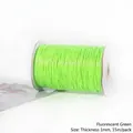 Cordón encerado verde fluorescente de 1mm para joyería DIY, 15m por carrete - 1mm 15m/Paquete / Verde Fluorescente