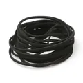 Cordón de ante negro de primera calidad para bisutería DIY y accesorios para el cabello - Negro