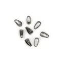 Pendant pinch bails in gunmetal black finish for DIY jewelry and necklace making - Gunmetal