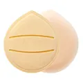 Spugnetta per trucco ALYAN a goccia d'acqua e piumino per cipria morbido - Sacchetto Individuale / Giallo