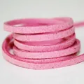 Cordón de gamuza de terciopelo coreano rosa para hacer joyas y accesorios de bricolaje - Rosa