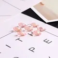 Champagne roze gefacetteerde ruit druppel kristallen kralen voor DIY sieraden maken - 8x16mm (10 Stuks/Pak) / Roze Verguld