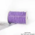Cordón encerado de 1mm lila claro para bisutería DIY carrete de 15 metros largo - 1mm 15m/Paquete / Violeta Claro