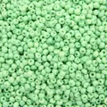 Mintgrüne massive einbrennlackierte Glasperlen für DIY-Schmuckherstellungsmaterialien - Hellgrün