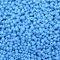 Hochwertige hellblaue einfarbige Glasperlen für die kreative DIY-Schmuckherstellung - Mittelblau
