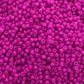 Leuchtend magentafarbene Glasperlen mit Einbrennlackierung für DIY-Schmuckherstellung - Fuchsie