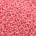 Massive korallenrosa lackierte Glasperlen für DIY-Schmuckherstellungszubehör - Helles Pfirsichrosa