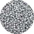 Hochwertige matte silberne Glasperlen für DIY-Schmuckherstellung und Handwerk 2-4mm - Silber