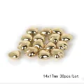 Gedetailleerd overzicht van 14x17mm gouden hart CCB plastic kralen voor sieraden - Gladde Harthanger / 14x17x9mm (30 Stuks/Pak) / Goud