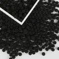 Black ABS bayberry textured beads for DIY jewelry and hair accessory making with holes - 100 Pieces/Pack (10mm) / Black