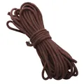 Durable dark brown 3-4mm cored cotton braided cord rope for DIY handmade jewelry crafts - 3mm (10 Meters) / Brown