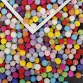 Multicolor ABS textured bayberry beads with holes for DIY jewelry and hair accessory making - 100 Pieces/Pack (10mm) / Random Mixed Colors