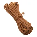 3-4mm brown core-spun cotton braided rope for handmade DIY jewelry and accessory - Caramel color