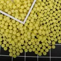 Vibrant yellow bayberry textured ABS beads with holes for DIY jewelry making crafts - 100 Pieces/Pack (10mm) / Yellow
