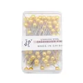 Doos met metaalgouden parelmoer spelden van roestvrij staal voor DIY-sieraden maken - 4mm Bal / 38mm Naald / 100 Stuks/Doos / Goud