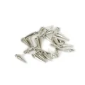 Silver CCB plastic spike shaped charms for DIY jewelry making and earring design - Spike Pendant / 4x13mm (200 Pieces/Pack) / Silver