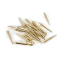 Goldene CCB-Kunststoff-Stachel-Anhänger für DIY-Schmuckherstellungszubehör. - Spike-Anhänger / 5x24mm (100 Stück/Packung) / Gold
