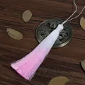 13cm elegant white to pink gradient tassel for ancient style fan or bookmark decoration - 1pc/pack / Pink (FXO069)
