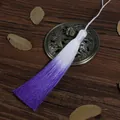 Purple and white 13cm gradient tassel decoration in traditional style for DIY crafts - 1pc/pack / Purple (FXO069)
