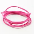 Cordón de gamuza sintética rosa de alta calidad para joyería DIY y accesorios para cabello - Rosa rojo