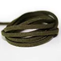 Cordón de antelina verde oliva oscuro para joyería hecha a mano y proyectos de bricolaje - Verde Militar