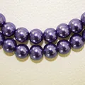 Hochwertige tiefviolette galvanisierte Glasperlen für die DIY-Schmuckherstellung - Lila