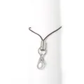 Cordino per cellulare marrone con chiusura a moschettone argento per accessori fai da te - 7cm 100 Pezzi/Confezione / Caffè