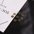 Copriperla a forma di fiore in bronzo antico per creazione di gioielli fai-da-te e capelli - 9mm (300 Pezzi/Confezione) / Bronzo Antico