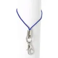 Cinturino per telefono intrecciato blu reale con chiusura a moschettone in argento - 7cm 100 Pezzi/Confezione / Blu scuro