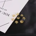 Copriperline a fiore in filigrana di ferro dorato per gioielli DIY - 10mm (100 Pezzi) / Oro KC