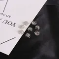 Set di copriperle a forma di fiore in ferro argentato per accessori di gioielleria fai da te - 10mm (100 Pezzi) / K Bianco