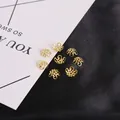 Copriperle a fiore in ferro dorato per gioielli fai-da-te, variante con finitura oro - 10mm (100 Pezzi) / Oro